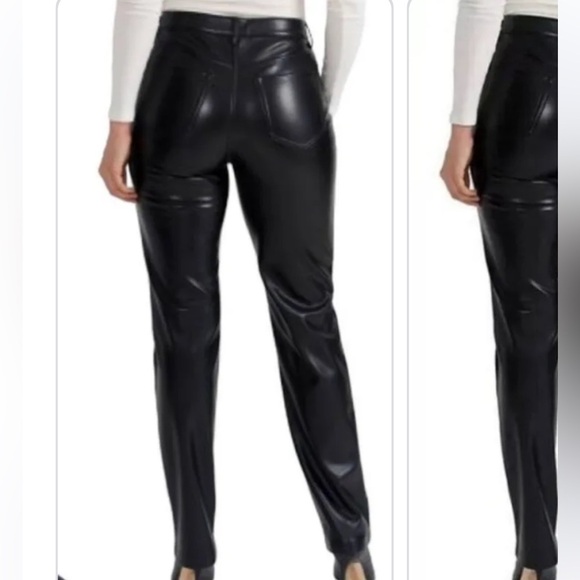 Joie Black Vegan Faux Leather. The Joie Pant. NWT  size 12 - Picture 15 of 15
